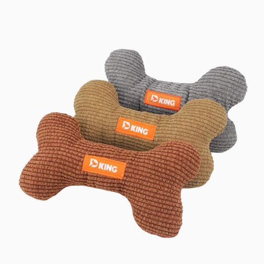 Pluche hondenspeelbotje met pieper