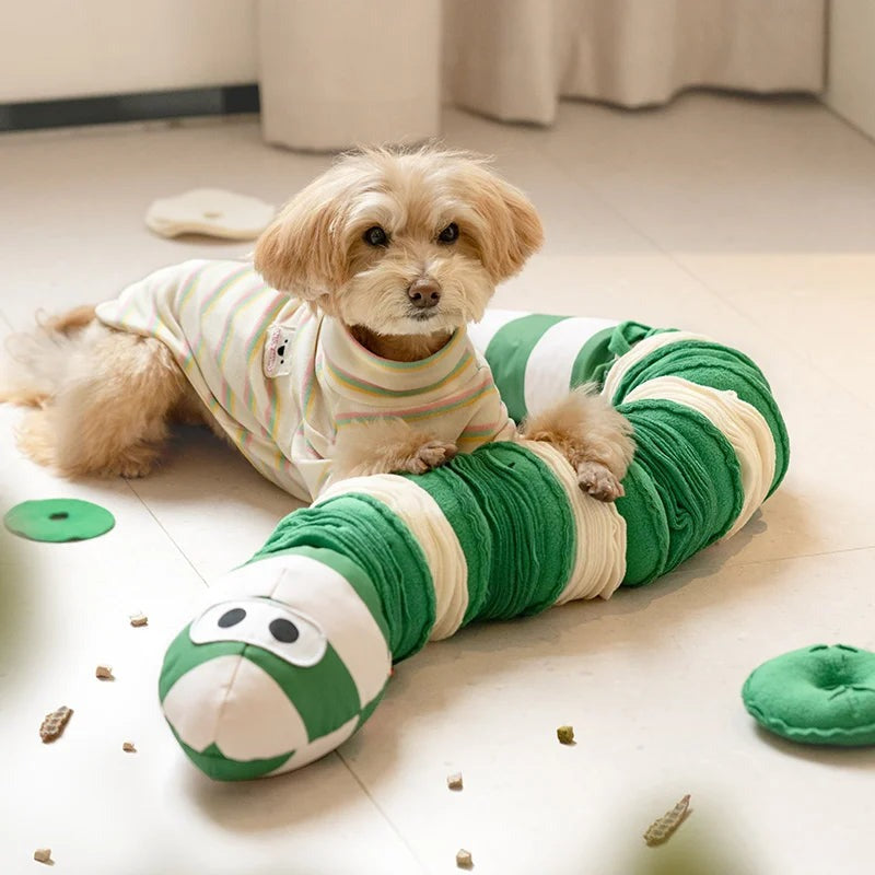 Snuffelslang voor honden van fleece